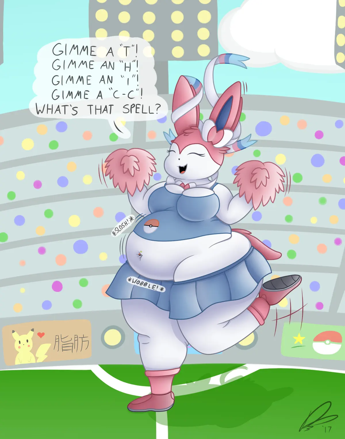 Sylvia the chubby Sylveon