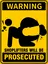 Shoplifting sign.