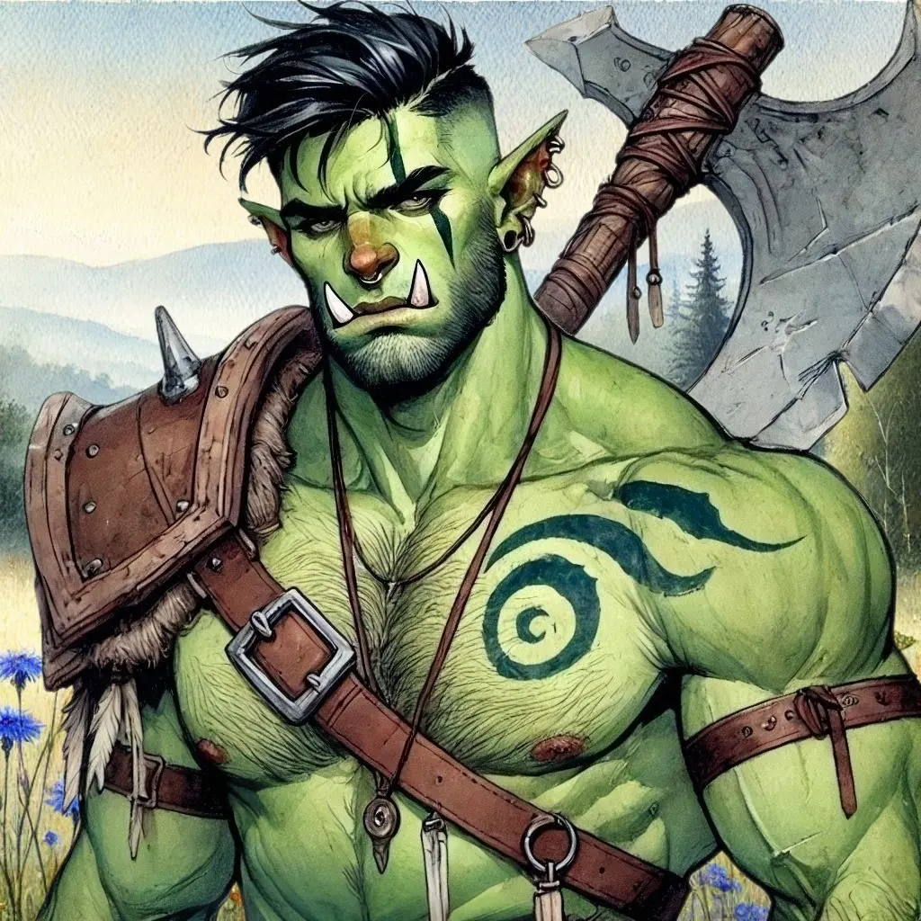 Dharull - the Orc Barbarian