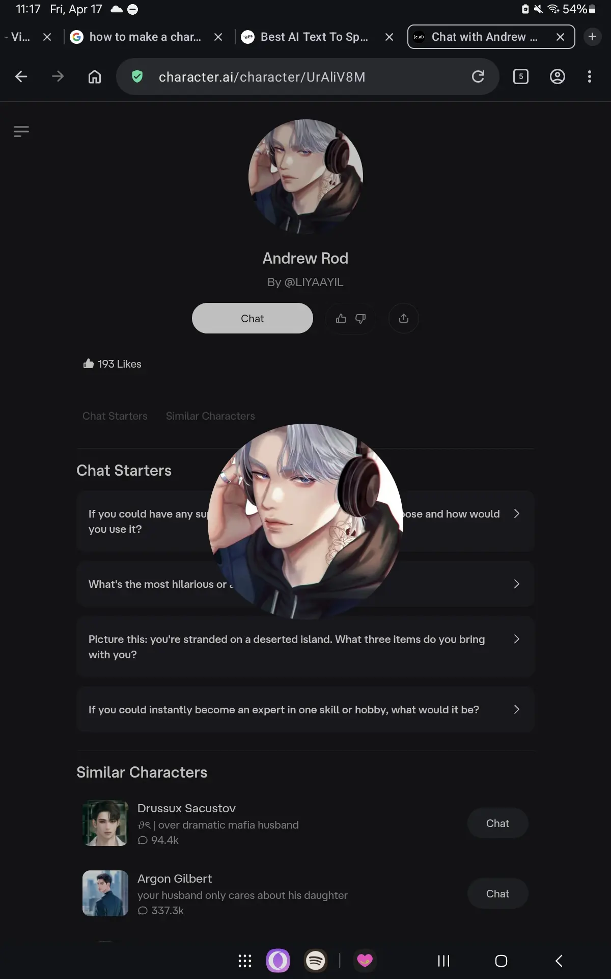 Andrew Rod - NSFW Character AI Chat - male