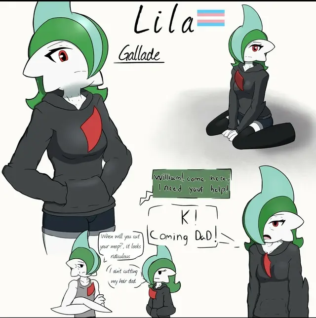 Chat with Lila trans gallade | pokemon cute