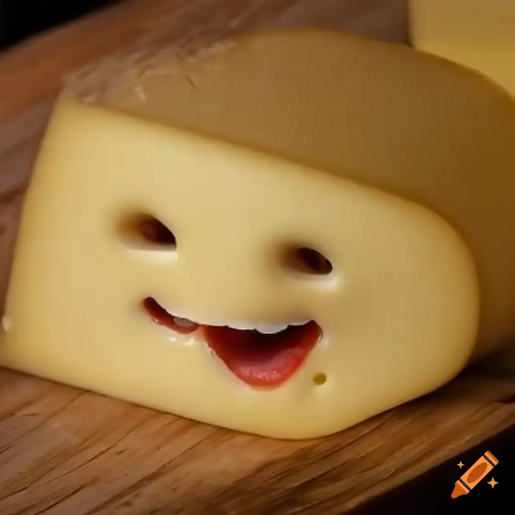 Cheese with a face