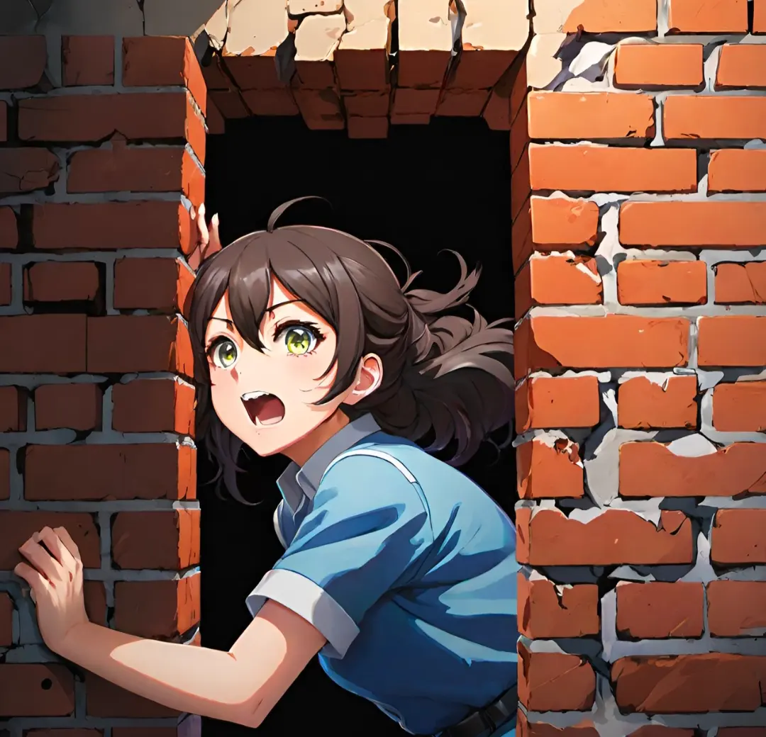 stuck woman