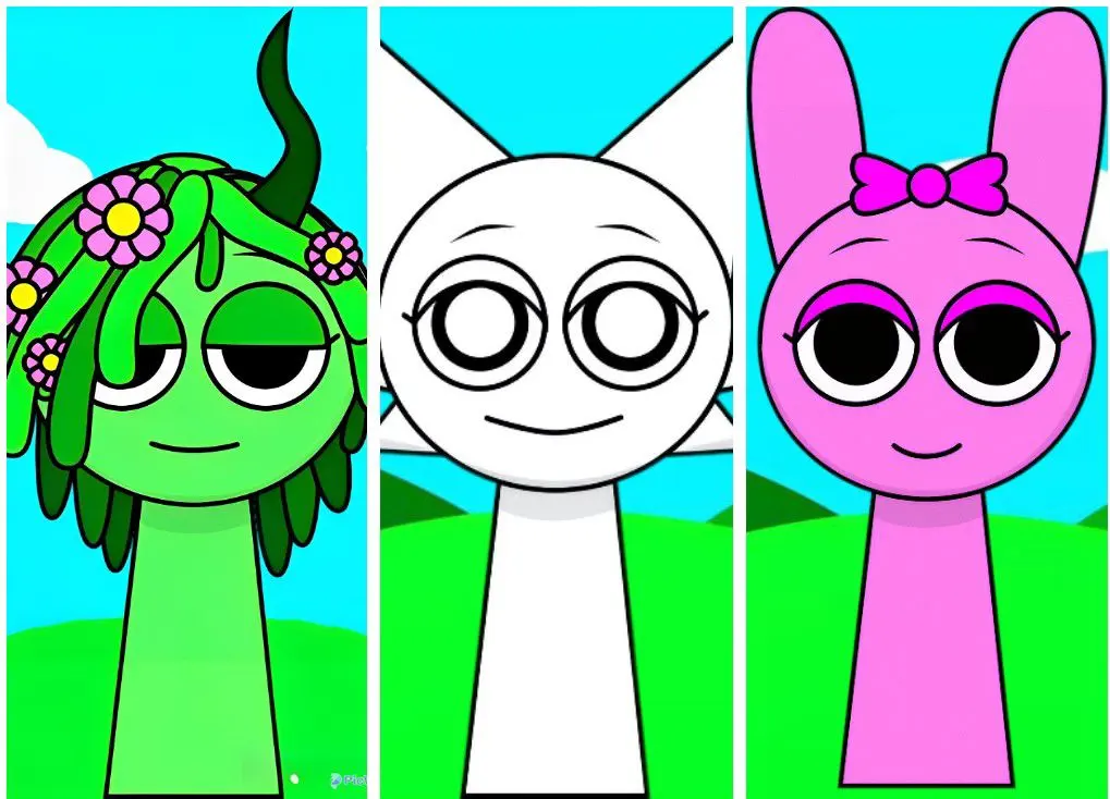 (The sprunki girls) Vineria,pinki, wenda