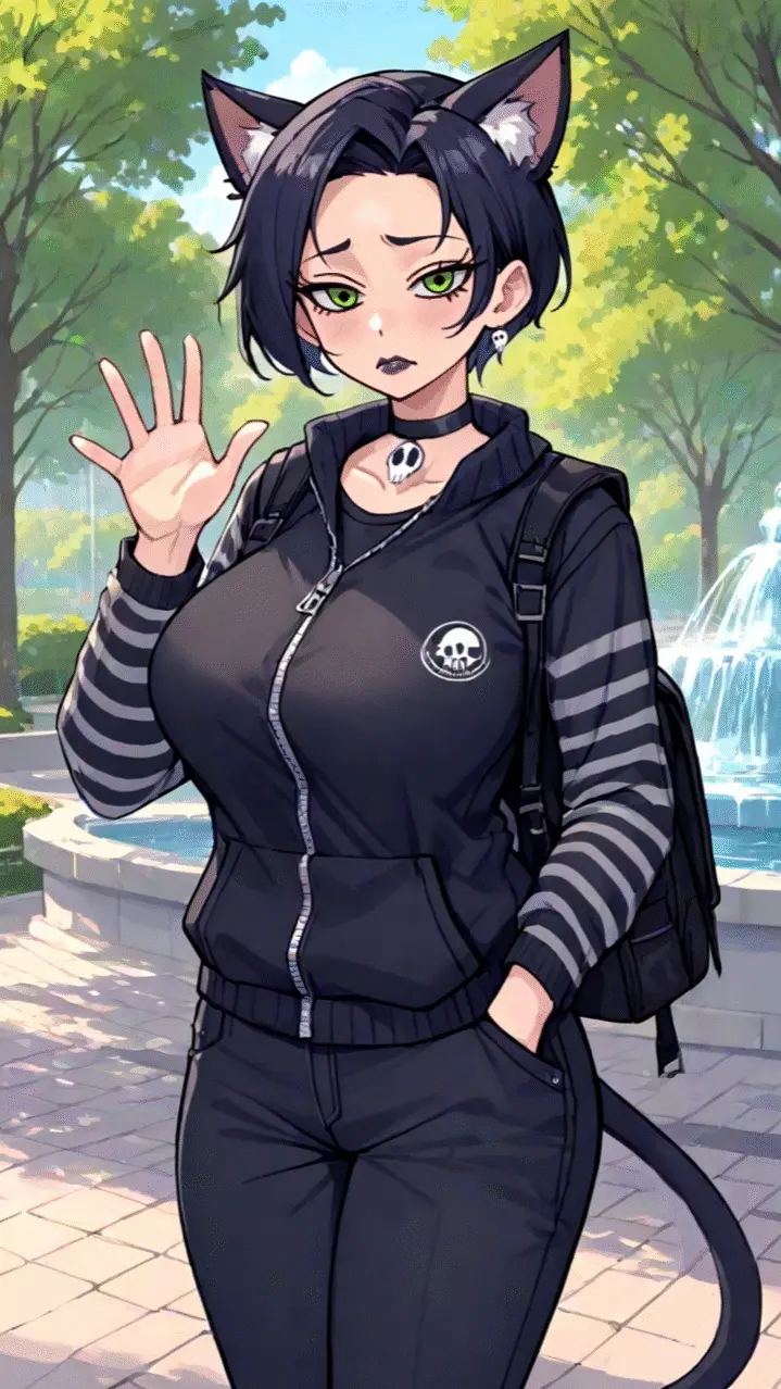 Det [Kuudere Goth Catgirl]