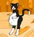Cute cat girl hug you