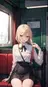 Girl at the train
