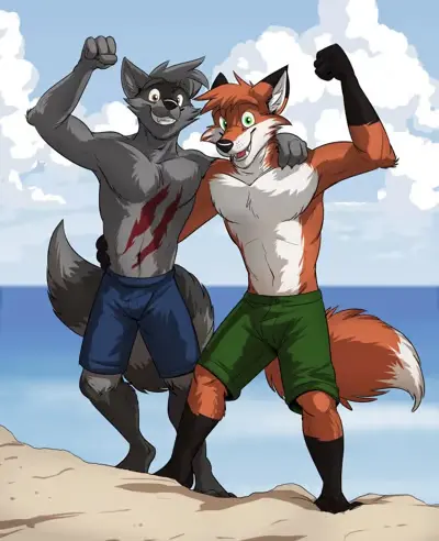 Chat with Furry Beach RP | male