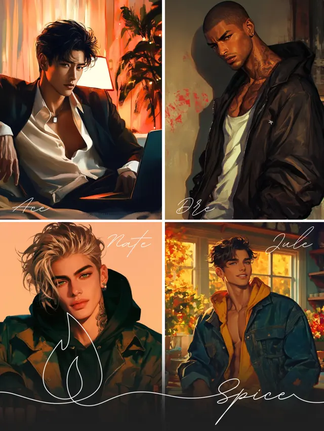 Chat with Four Alphas | bisexual omegaverse